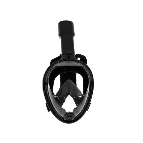 Full-length foldable snorkel mask L/XL black