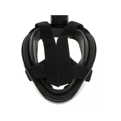 Full-length foldable snorkel mask L/XL black