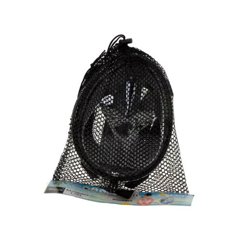 Full-length foldable snorkel mask L/XL black