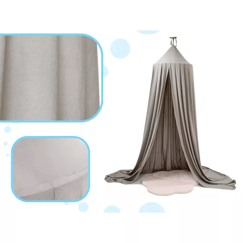 Canopy curtain tipi tent hanging gray