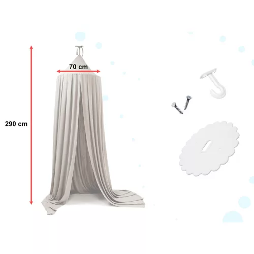 Canopy curtain tipi tent hanging gray