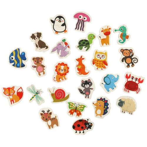 Puzzle in a boksz - animal theme, 24 pcs