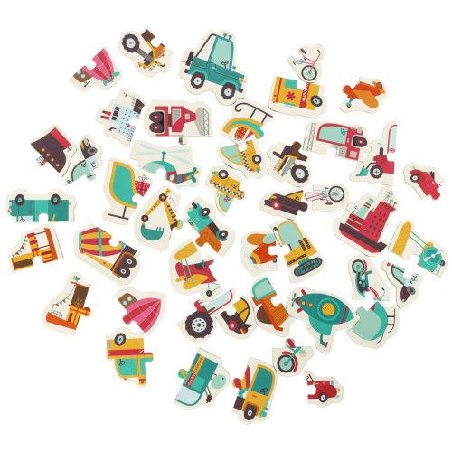 Puzzle in a box vehicles 24 puzzles
