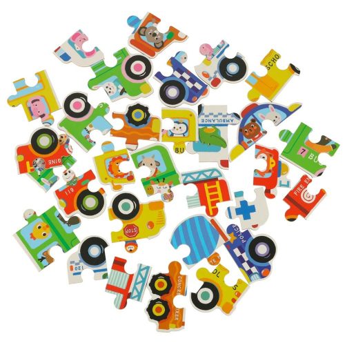 Tin Puzzles Vehicles 30 Puzzles