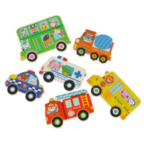 Tin Puzzles Vehicles 30 Puzzles