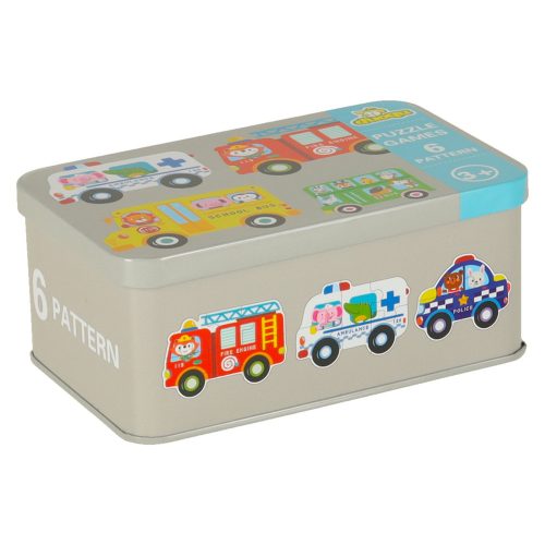 Tin Puzzles Vehicles 30 Puzzles