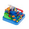 Obstacle course interactive parking race with 4 cars