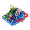 Obstacle course interactive parking race with 4 cars