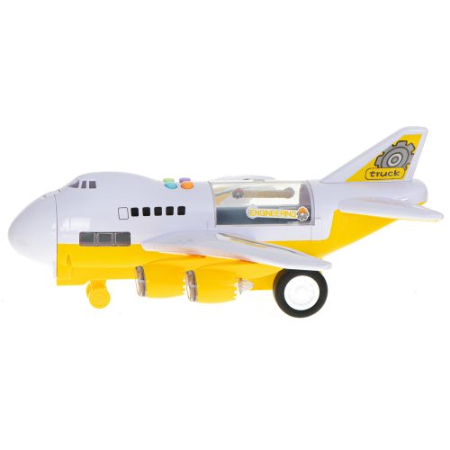 Transporter plane + 6 cars construction vehicles side/front