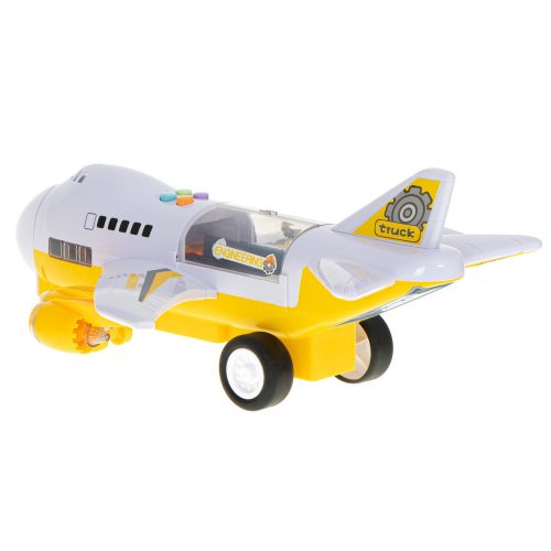 Transporter plane + 6 cars construction vehicles side/front