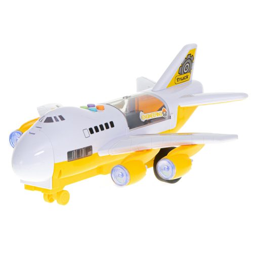 Transporter plane + 6 cars construction vehicles side/front