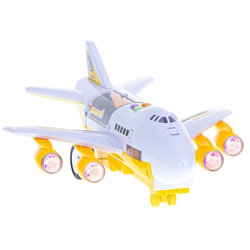 Transporter plane + 6 cars construction vehicles side/front