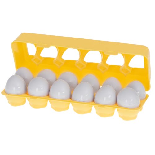 Educational Sorter Puzzle Match Shapes Fruit Eggs 12pcs