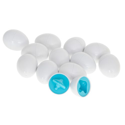 Educational Sorter Puzzle Match Shapes Fruit Eggs 12pcs