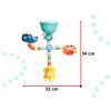 Fürdőszobai játék zuhany sprinkler tengeri lények