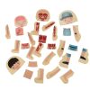Fából készült réteges puzzle montessori fiú