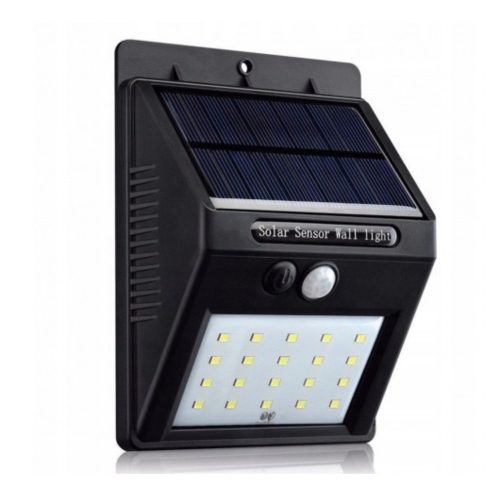 Napelemes mozgásérzékelős halogén lámpa 20LED