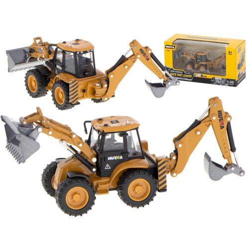 Kotrógép-rakodó buldózer kanállal Fémöntvényből készült modell H-toys 1704 1:50