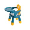 Feeding and play table chair yellow and blue