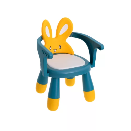 Feeding and play table chair yellow and blue