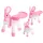 Feeding and play table chair pink