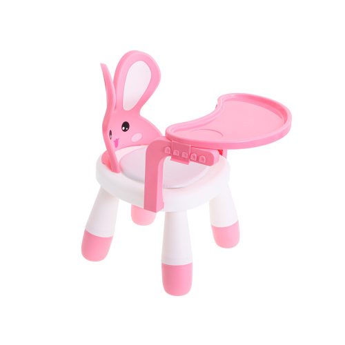 Feeding and play table chair pink