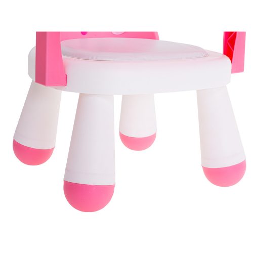 Feeding and play table chair pink