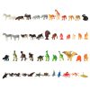 Tengeri állatok, vad dinoszauruszok figuráinak szett mix 48 darabos