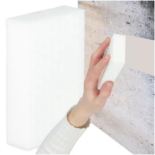 Magic melamine sponge removes tough stains