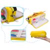 Three-chamber pencil case 3in1 yellow