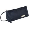Two-compartment school pencil case expandable 3in1 navy blue