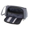Two-compartment school pencil case expandable 3in1 grey