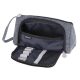 Two-compartment school pencil case expandable 3in1 grey