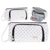 Two-compartment school pencil case expandable 3in1 white
