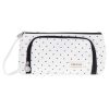 Two-compartment school pencil case expandable 3in1 white