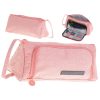 Two-compartment school pencil case expandable 3in1 pink