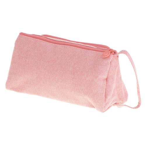 Two-compartment school pencil case expandable 3in1 pink