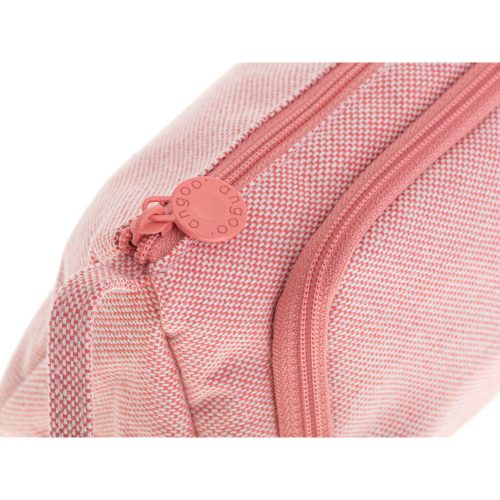 Two-compartment school pencil case expandable 3in1 pink