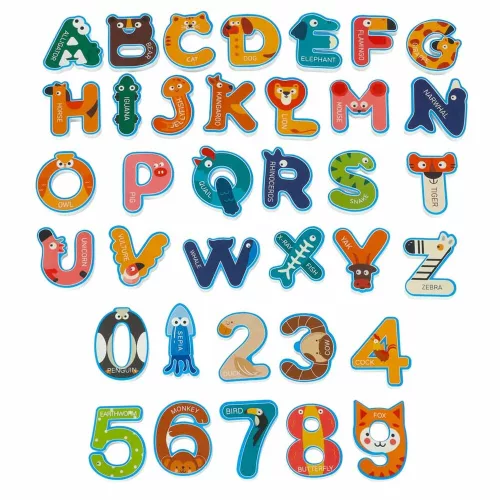 Foam letter and number bath toy
