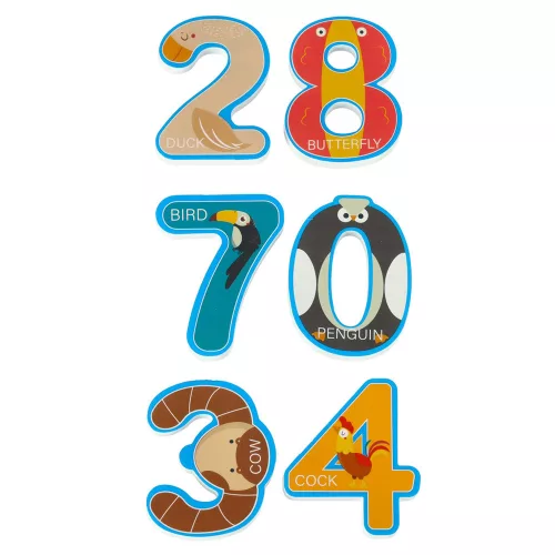 Foam letter and number bath toy