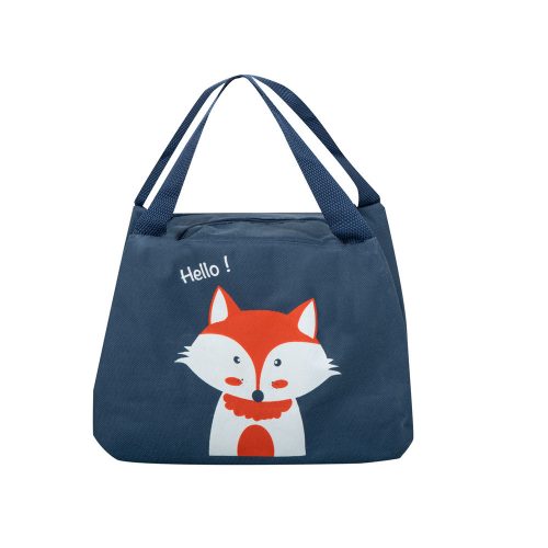 Insulated thermal bag breakfast lunch fox orange