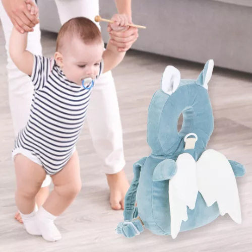 Head protection backpack for learning to walk - bat