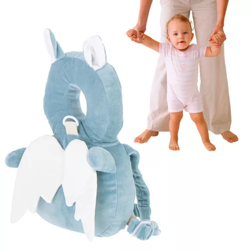 Head protection backpack for learning to walk - bat