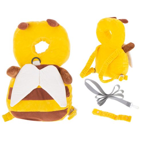 Head protection backpack for learning to walk - bee