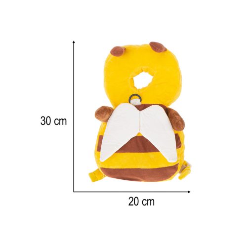 Head protection backpack for learning to walk - bee