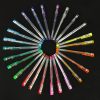 Colorful glitter gel pens in a set of 25.