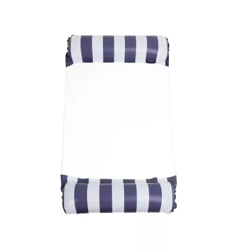 Inflatable floating chair with mattress 120x70cm navy blue