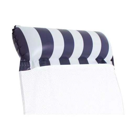 Inflatable floating chair with mattress 120x70cm navy blue