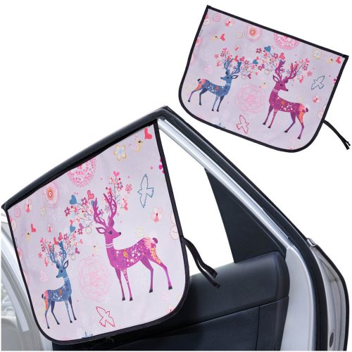 Magnetic curtain car window protector deer