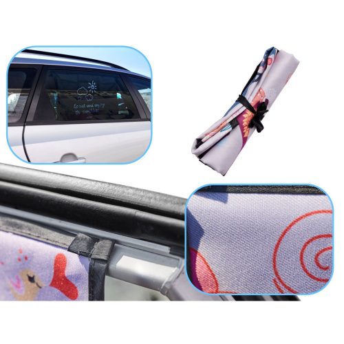 Magnetic curtain car window protector deer
